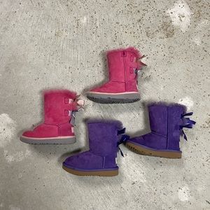 2 pairs UGG Bailey boots size 7 toddler